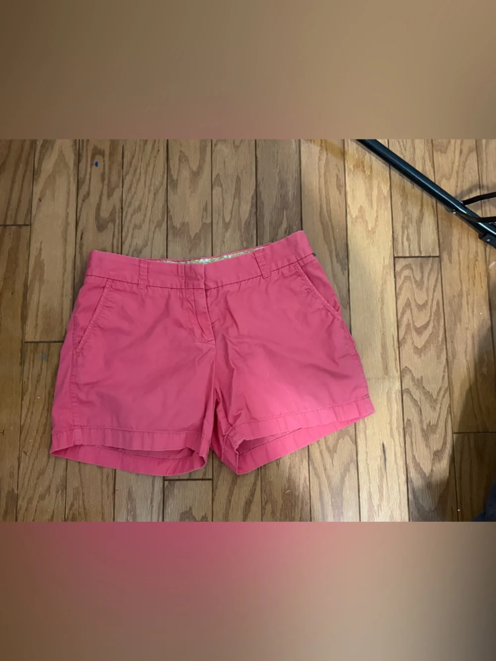 J. Crew Coral Pink Cotton size 6 Shorts
